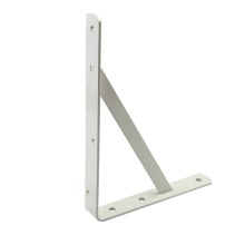 Cheaper Durable white coating Iron wall shelf brackets