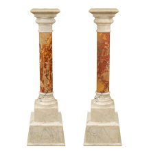 Outdoor Roman Marble Column For Sale