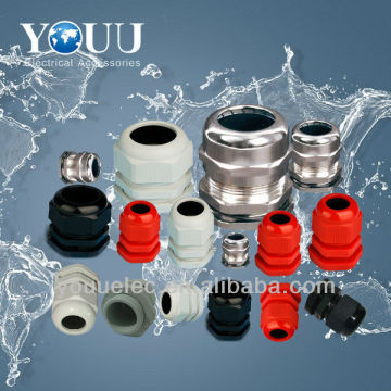 Types of plastic and metal cable gland one kind of wiring accessory