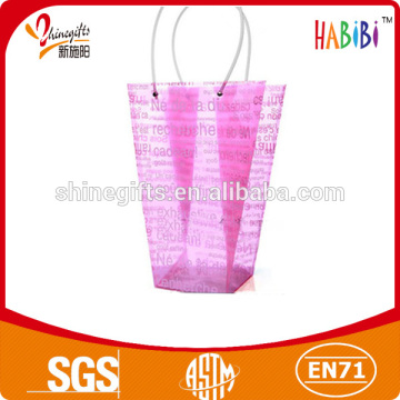 capacity printed bag pvc with handle