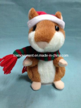 Speaking Record Plush Hamster of Christmas