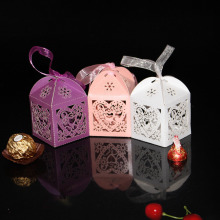 Laser Cut Hearts and Flowers Wedding Favor Boxes