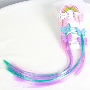 Anxin Factory Outlet Multicolored Butterfly Hairclip for Long Straight Hair