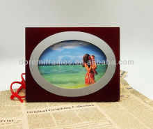 Hot sale fashion design plastic oval photo frame