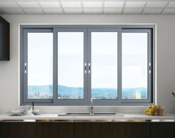 Sliding Aluminum Windows with Mesh