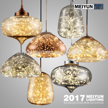 Modern design glass pendant light for home decoration