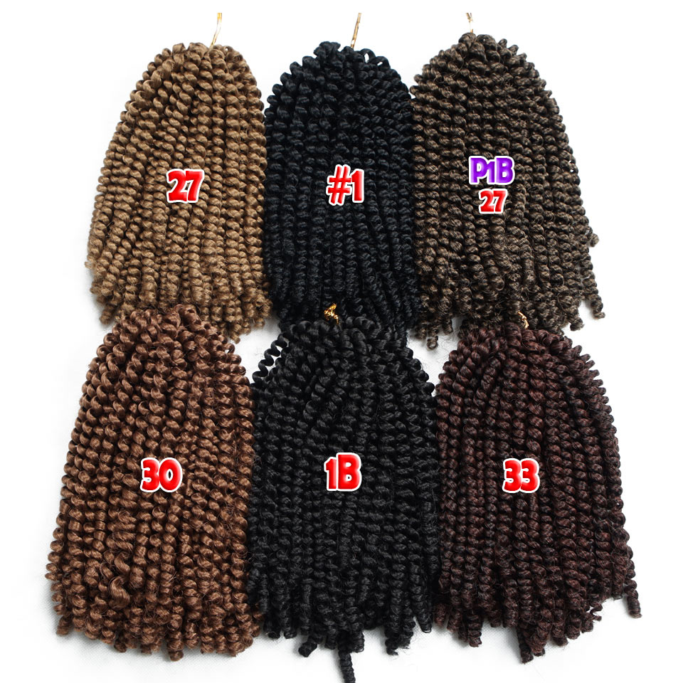 Crochet Braids Hair Extensions Synthetic Spring Twist Fiber Bulk Jamaican Bounce Crochet Braiding Hair