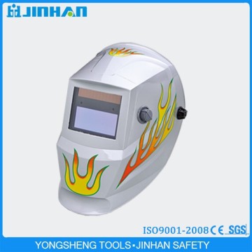 Jinhan Brand Flame Pattern Industrial Auto Darkening Electric Welding Mask
