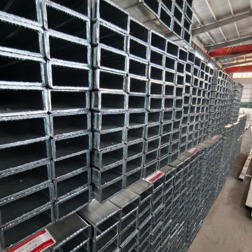 Tubo quadrato zincato 37*77*1,3 mm