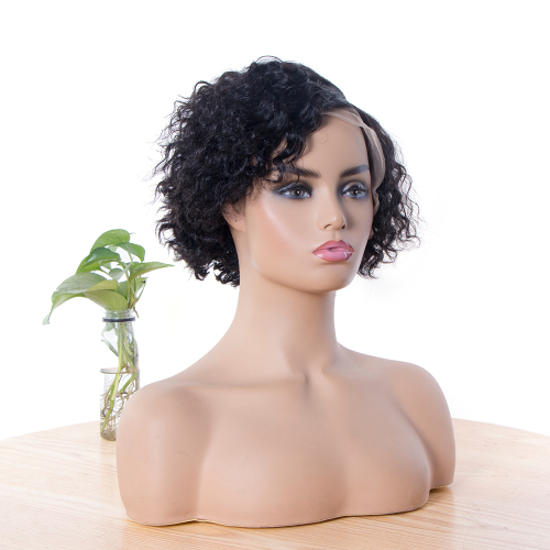 Wholesale Lace Front Wig 13x4 180 Density Lace Wigs For Women,Short Pixie cut curly Human Hair Wig