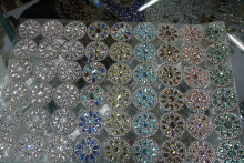 Hot fix adhesive glass rhinestone sheet 24*40cm