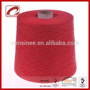 Pure natural organic linen yarn with vibrant colors for hot sale