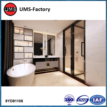 Faux marble ceramic tile shower squares