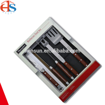 Rosewood Handle BBQ Grill Accessories in Gift Box