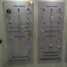 Bathroom glass, 6MM white tempered glass