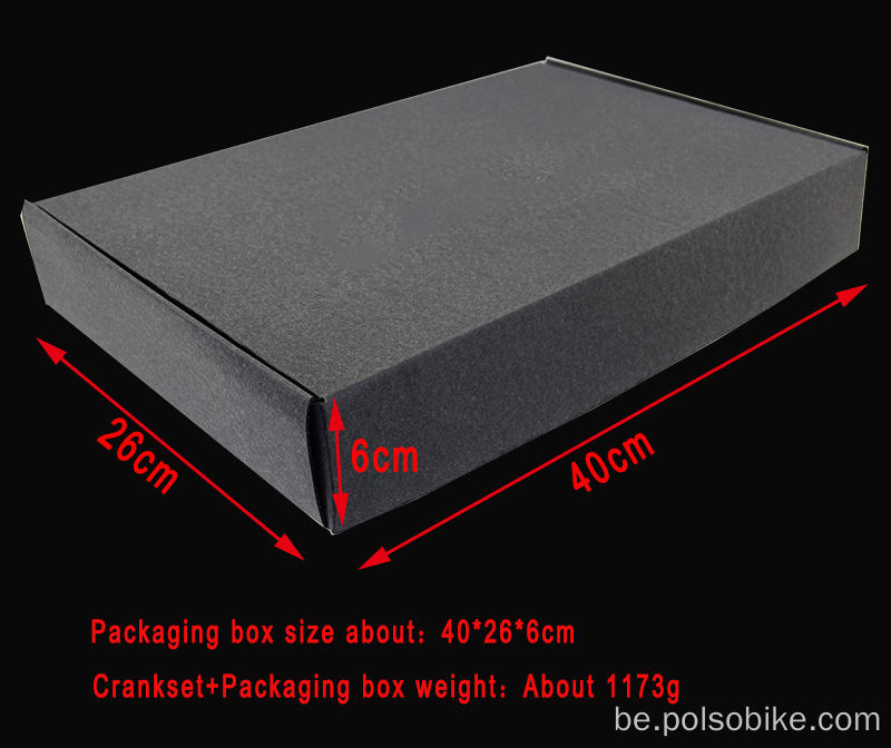 CNC 165/170 мм з фіксаванай перадачай веласіпеда Crank Набор запячатаны