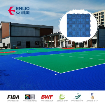 Lantai sukan interlocking modular luar untuk pickleball bola keranjang