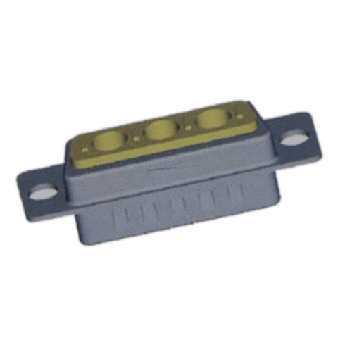 Conector de alimentación coaxial de copa de soldadura D-Sub macho 3W3