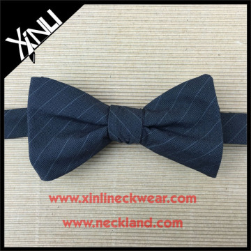 100% Handmade High Quality Cotton Woven Fabric Men Black Bowtie