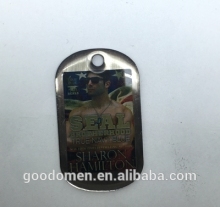 Iron Red Dingo Tribal Heart Dog Tag