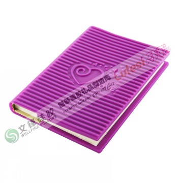 Creative heart shape silicone notepad with 2013 diary print