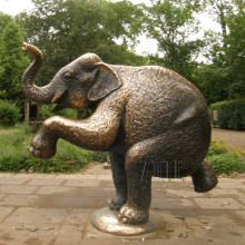 Garden Decorative Life Size Modern Arts Bronze Elephant Statue Sculpture