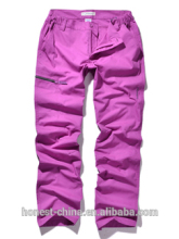 2016 fashion-design sport colorful windproof casual style CVC outdoors pants