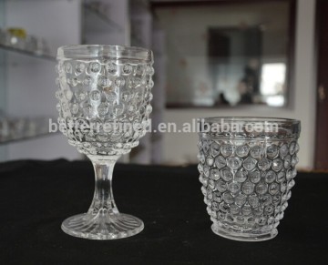 Clear Bubble Water Glass Goblet