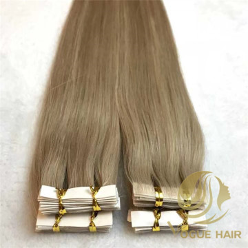 Remy cuticle PU  tape hair extensions