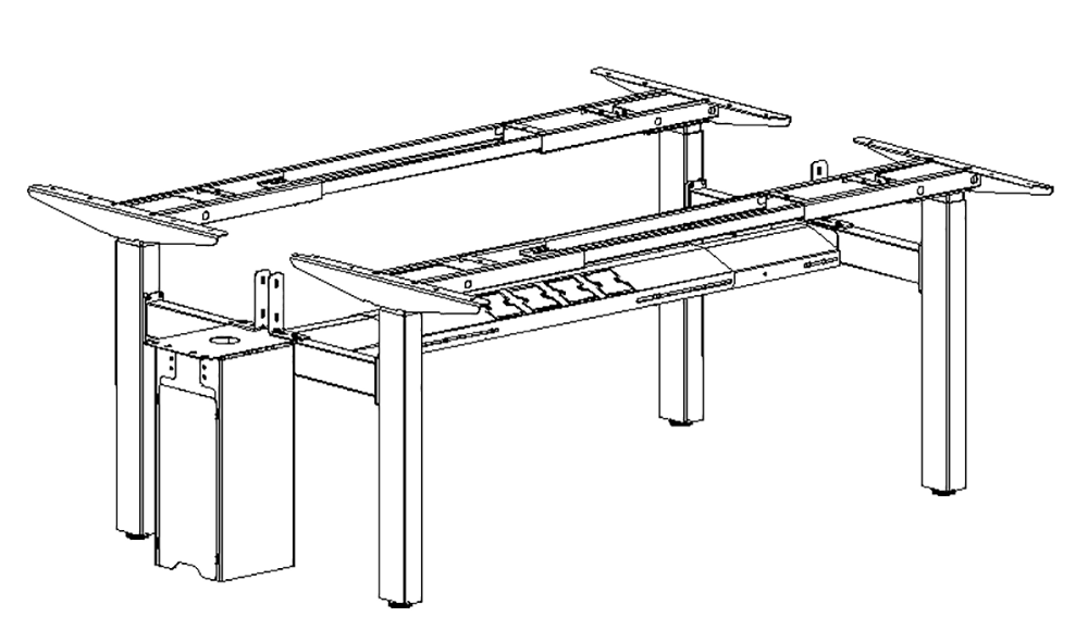 Back To Back Sit Stand Desk