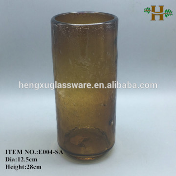 heavy bubble cylinder glass vase wholesale