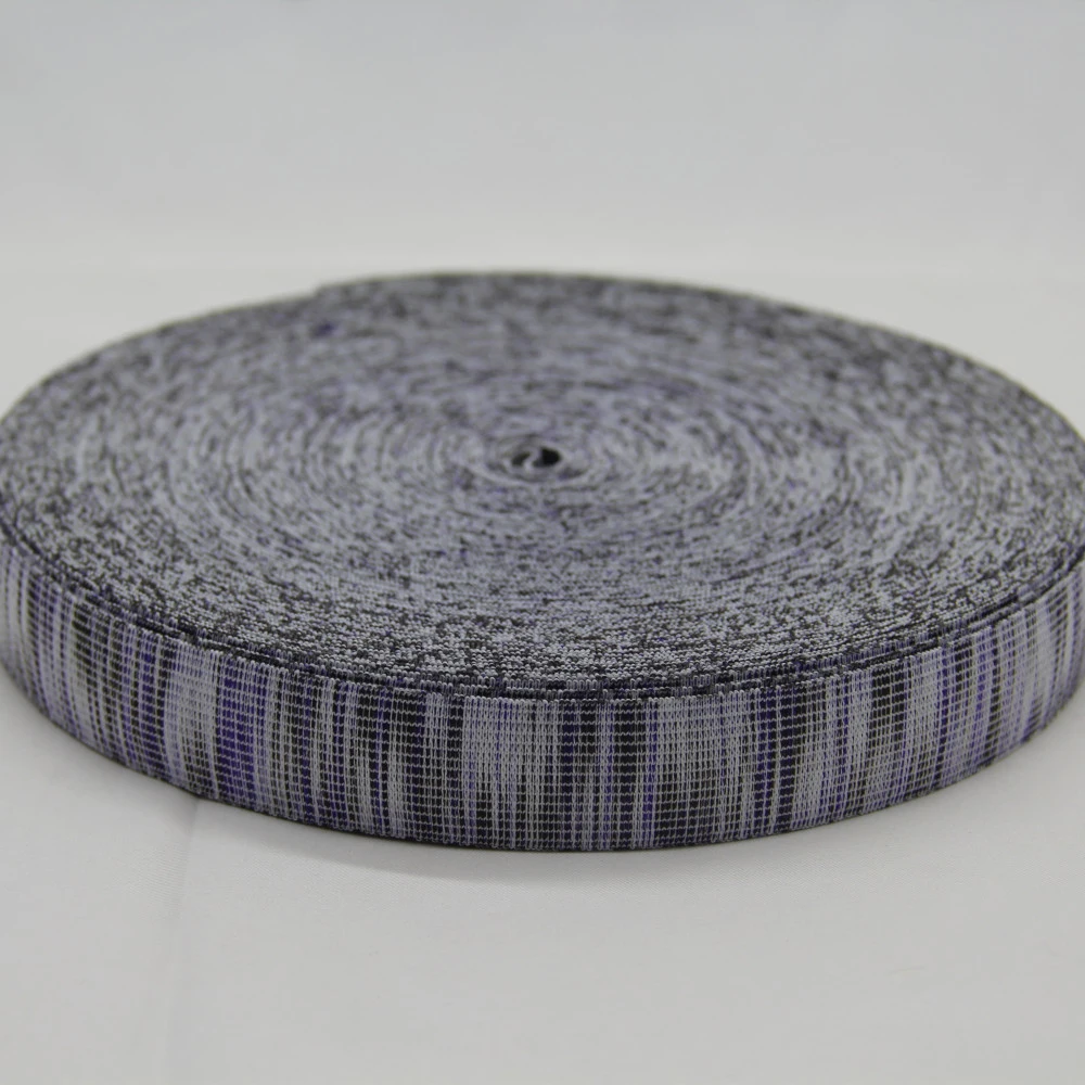 Colorful 100 % Polyester Jacquard Elastic Webbing / Ribbon / Strap / Tape for Bags / Garment Accessories