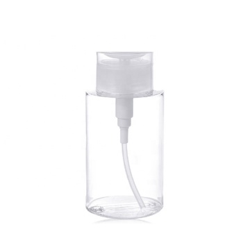 squeeze press cosmetic packaging bottle with press pump