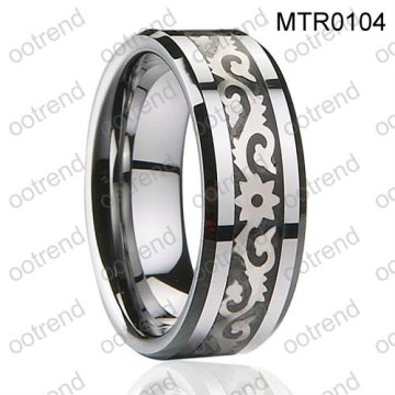 Tungsten Carbide rings inlay stainless steel plate,hot sale tungsten rings