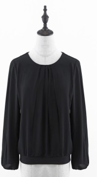 Women's black Long-sleeve Pullover