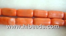 column red coral beads CRB0078