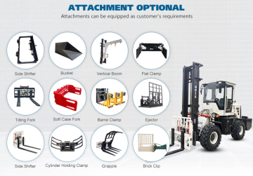 Shanding brand All Terrain Electric Forklift