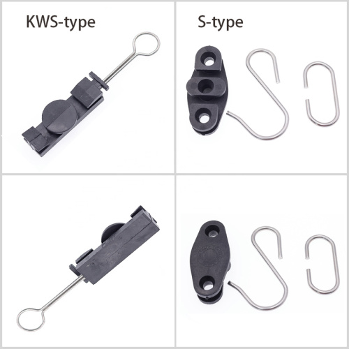 ADSS FTTH Jenis Anchor Drop Wire Clamp untuk pengapit pengapit kabel serat optik untuk dawai drop ftth