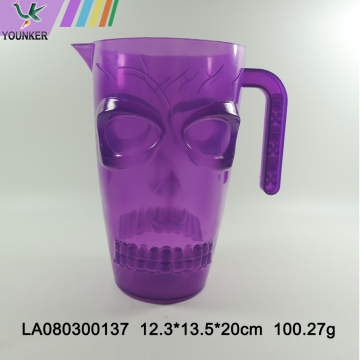 Halloween plastic skull teapot