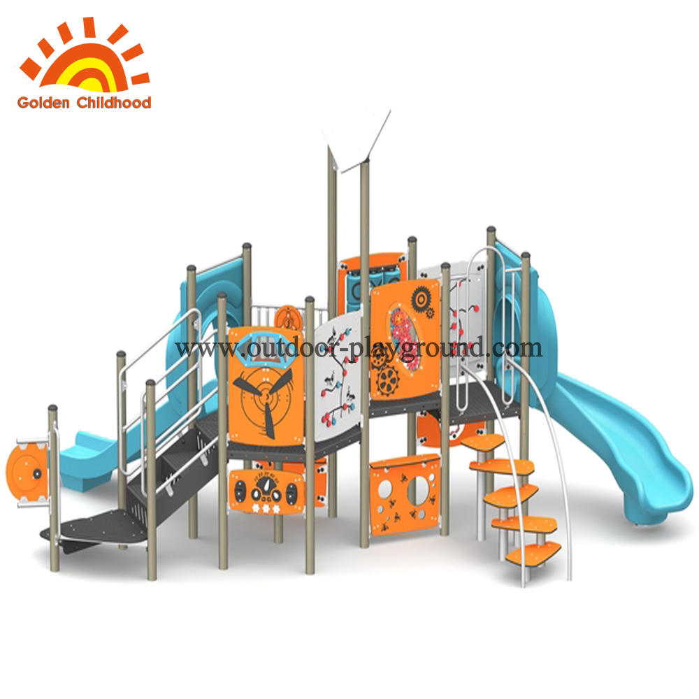 colorful outdoor play structure