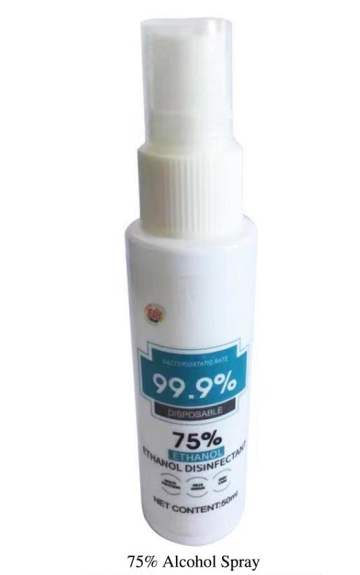 75% alcohol disinfectant Spray