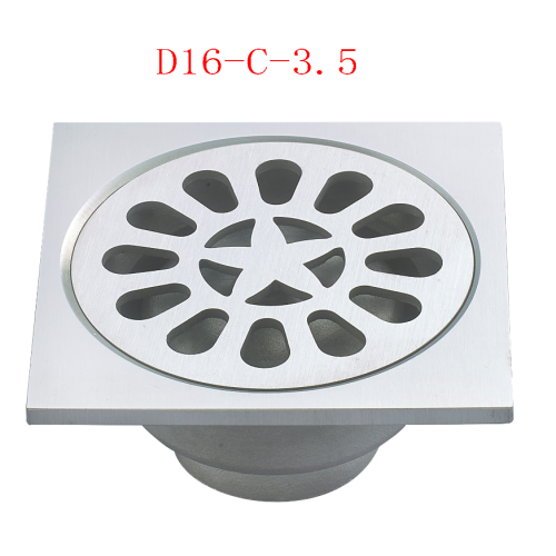 Square steel Bath Drain