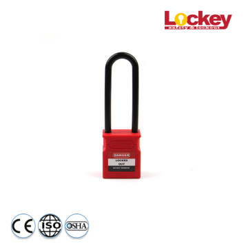 Lockey 76mm Plastic Shackle Safety Padlock