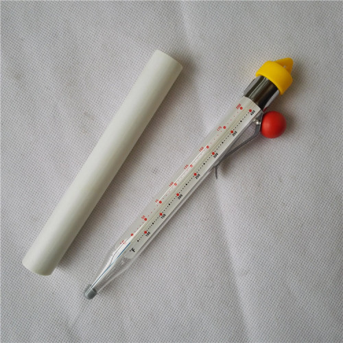 Glas Zuckermarmelade Gelee Sirup Candy Frittierthermometer