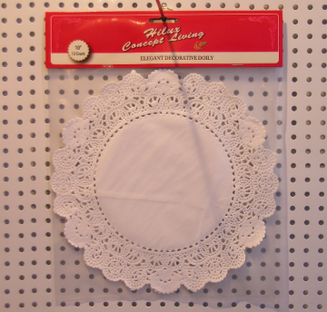 1 0inch round lace  paper doily with