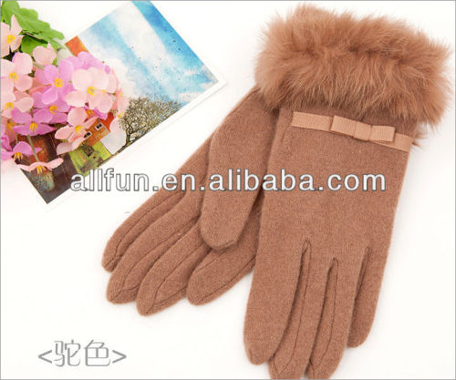 Fashion New style thermal wool rabbit fur gloves