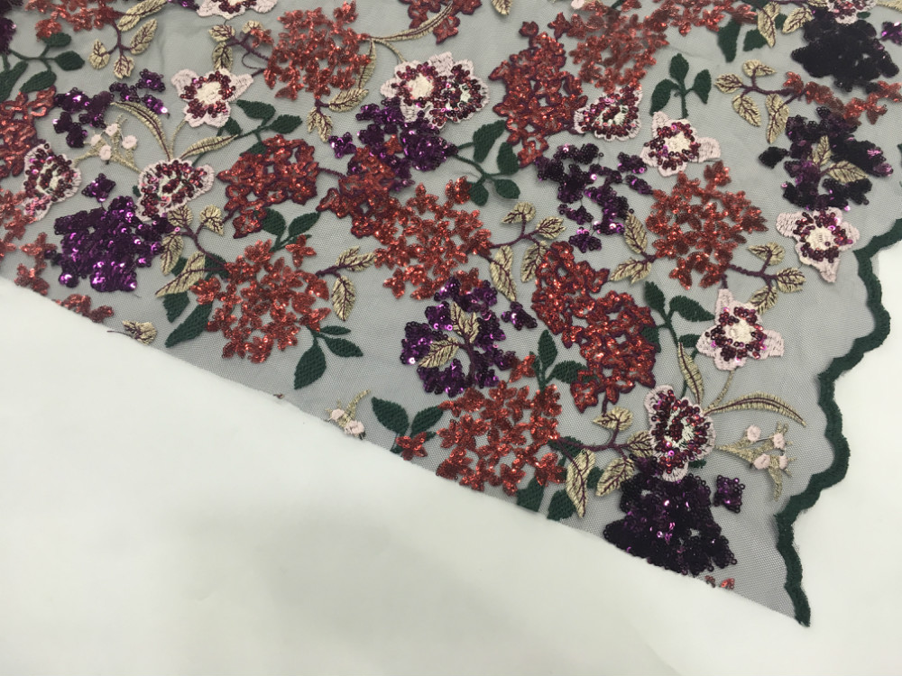 Paillette Embroidery Fabric