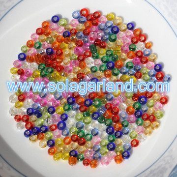 Wholesale 2/3/4 MM Glass Lined Clear Seed Beads With Silver