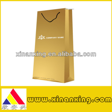 long yellow kraft paper bag