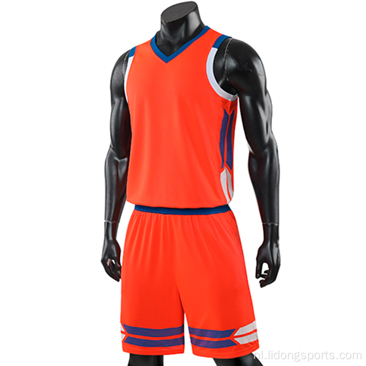 Goedkope basketbalkits basketbalteam jersey uniformen